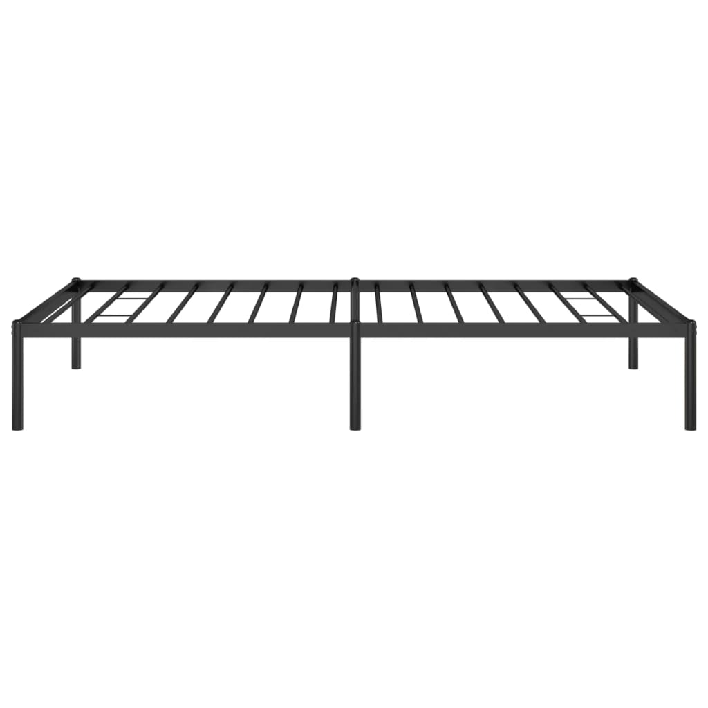 Metal Bed Frame without Mattress Black 39.4"x74.8"