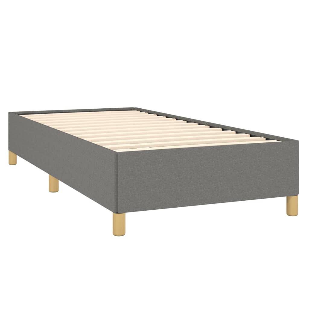 Bed Frame without Mattress Dark Gray 39.4"x79.9" Twin XL Fabric