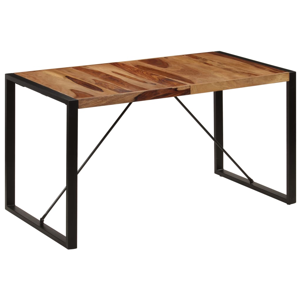 Dining Table 55.1"x27.6"x29.5" Solid Sheesham Wood