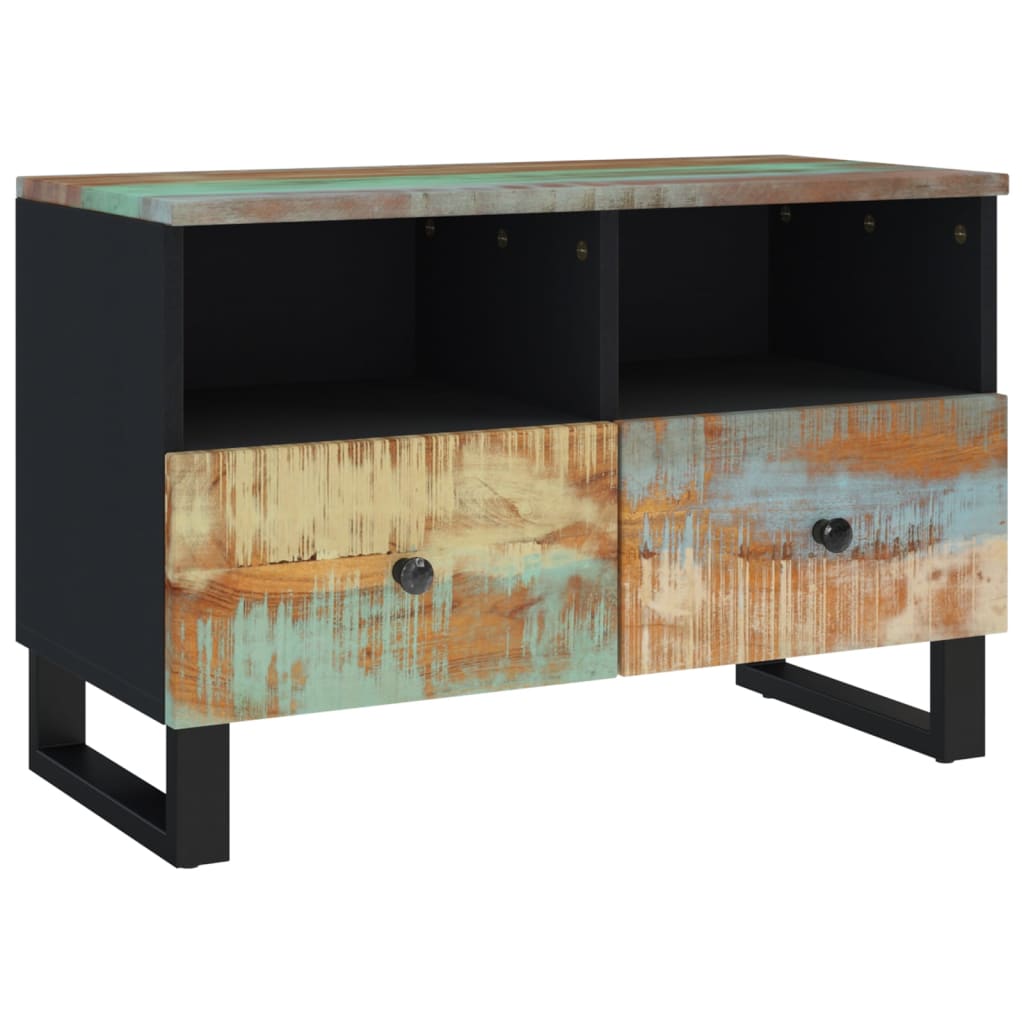 TV Stand 27.6"x13"x18.1" Solid Wood Reclaimed