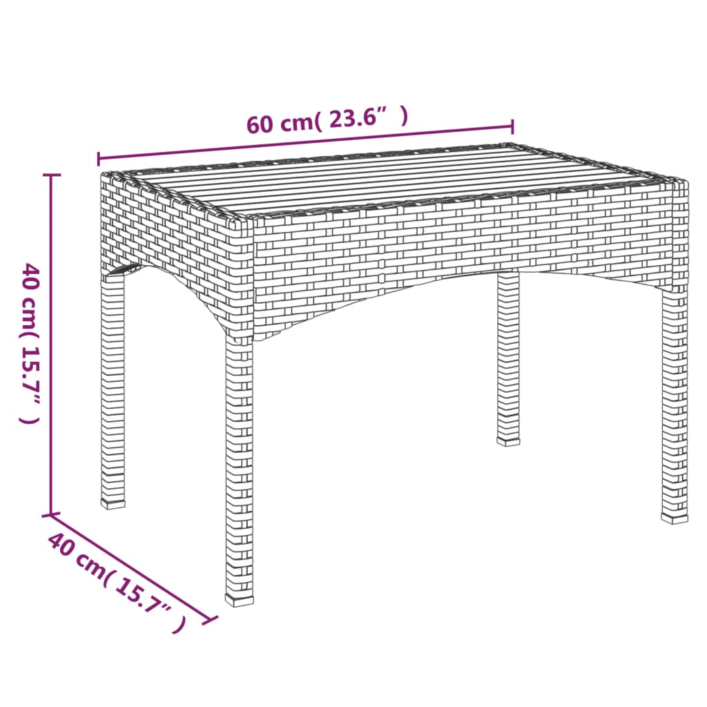 4 Piece Patio Dining Set with Cushions Gray Poly Rattan