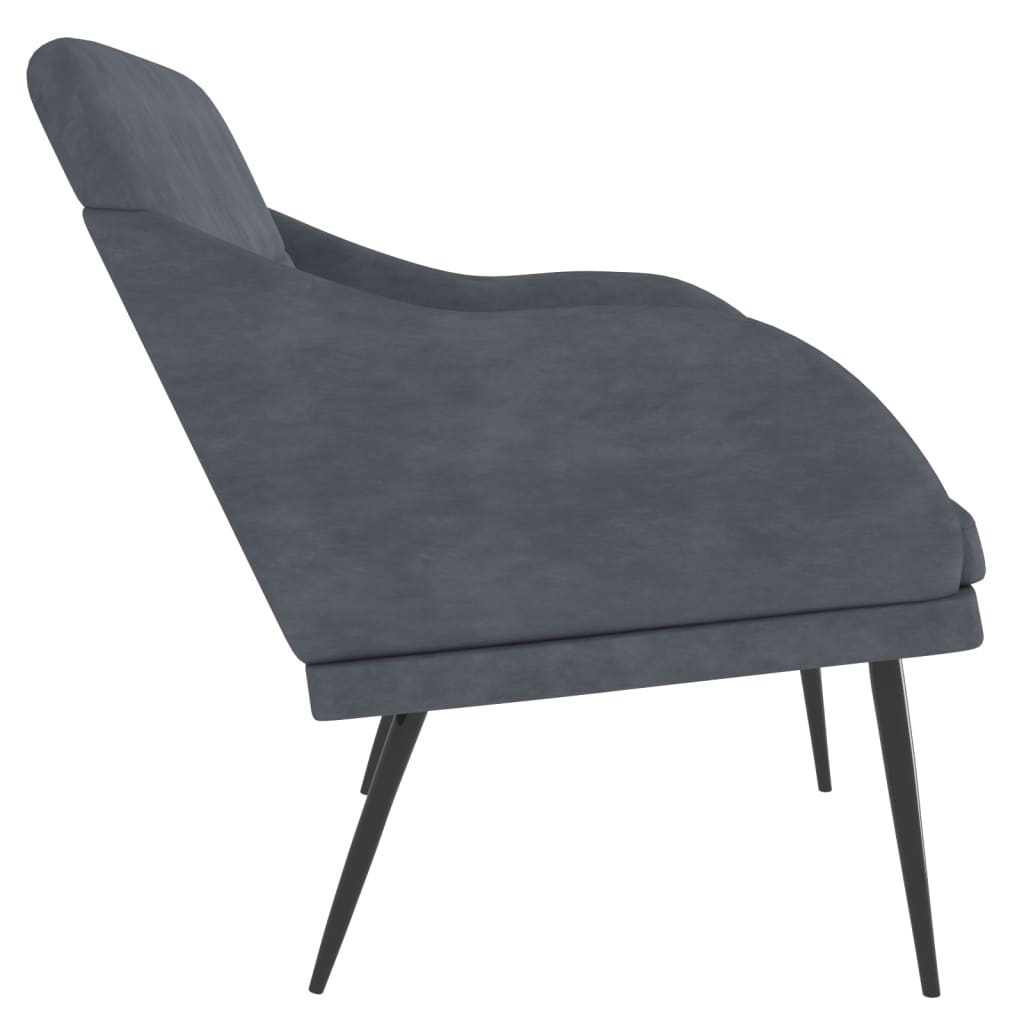 Bench Dark Gray 43.3"x29.9"x31.5" Velvet