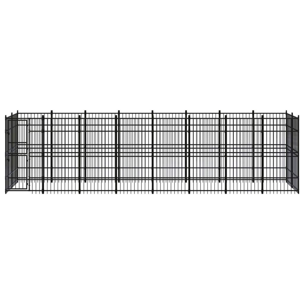 Outdoor Dog Kennel Steel 158.8 ft��