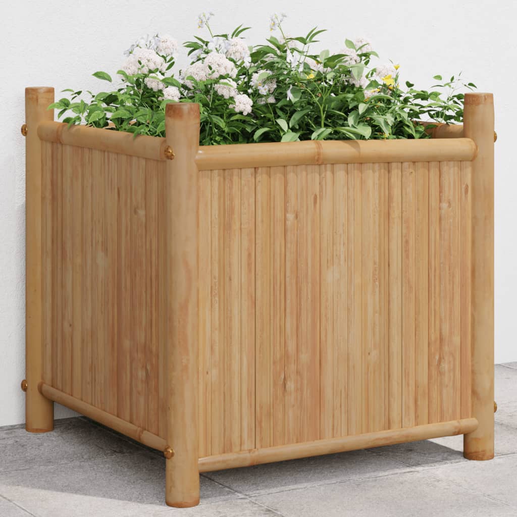 Planter 15.7"x15.7"x15.7" Bamboo