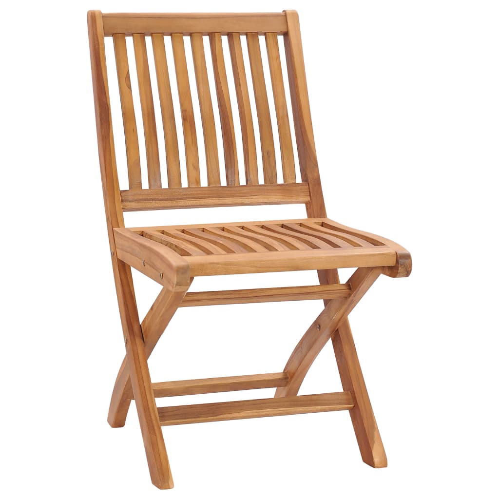 Patio Chairs 2 pcs with Cream Cushions Solid Teak Wood