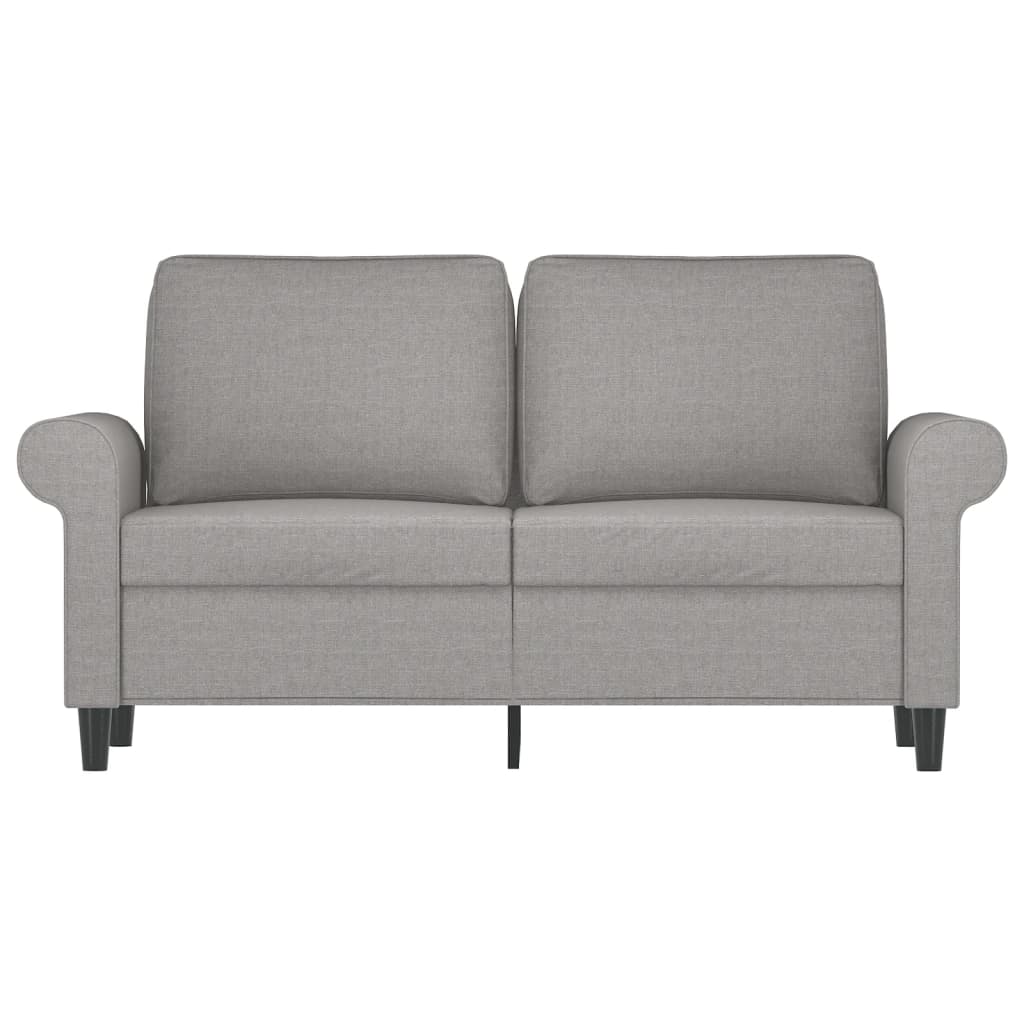 2-Seater Sofa Light Gray 47.2" Fabric