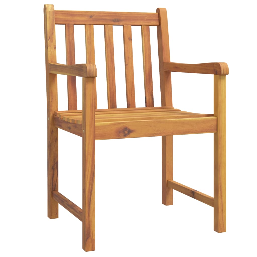 Patio Chairs 4 pcs 22"x21.9"x35.4" Solid Wood Acacia