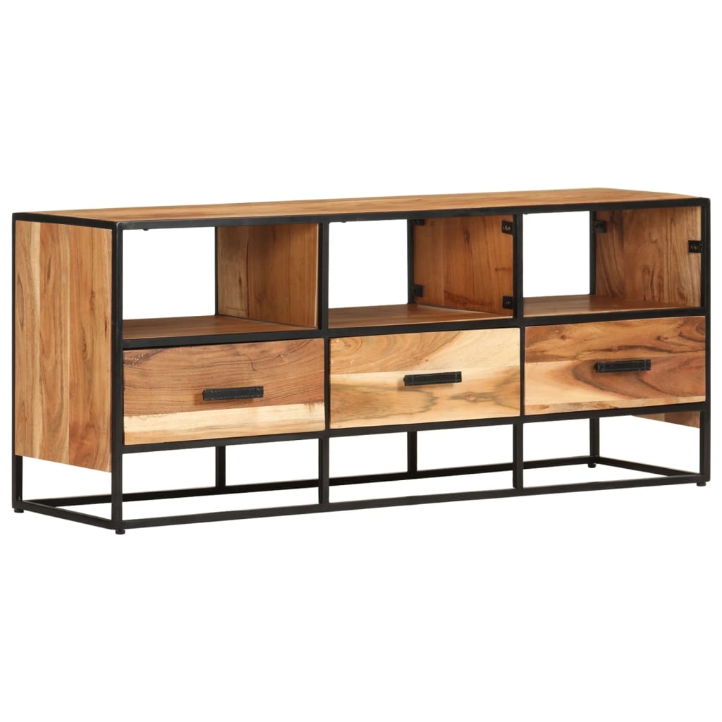 TV Stand 43.3"x11.8"x17.7" Solid Wood Acacia