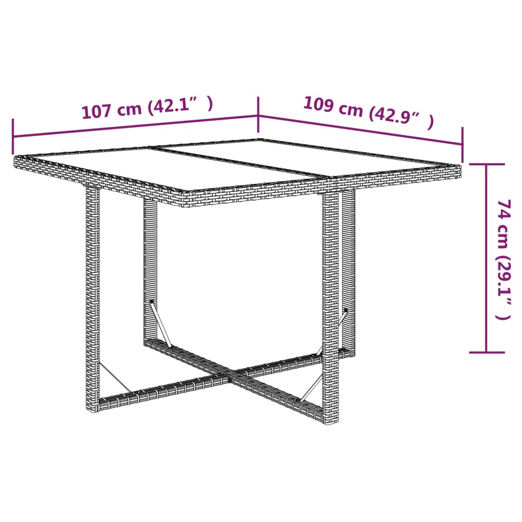 5 Piece Patio Dining Set with Cushions Poly Rattan Gray