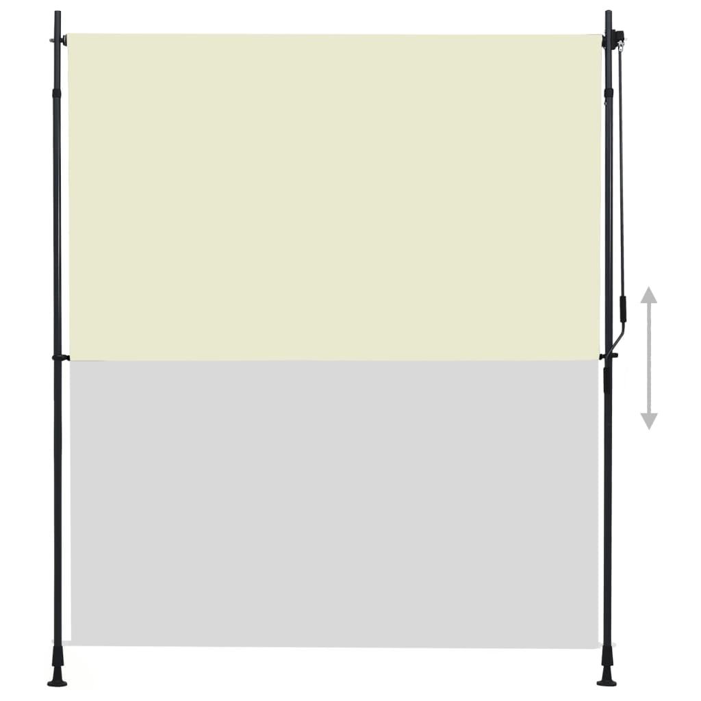 Outdoor Roller Blind 78.7"x106.3" Cream