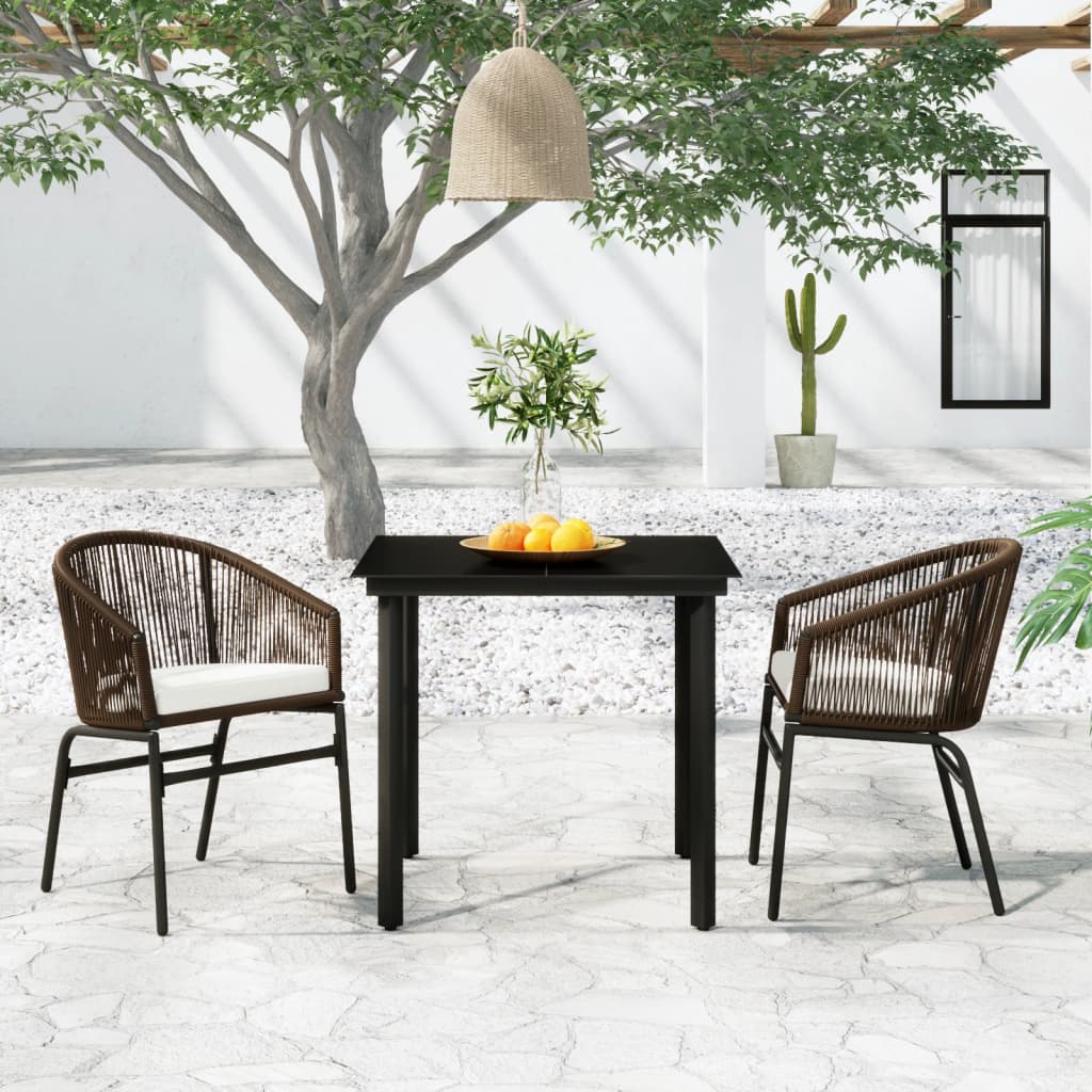 5 Piece Patio Dining Set Gray