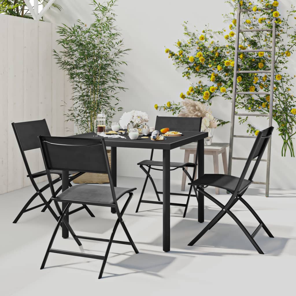 5 Piece Patio Dining Set Steel