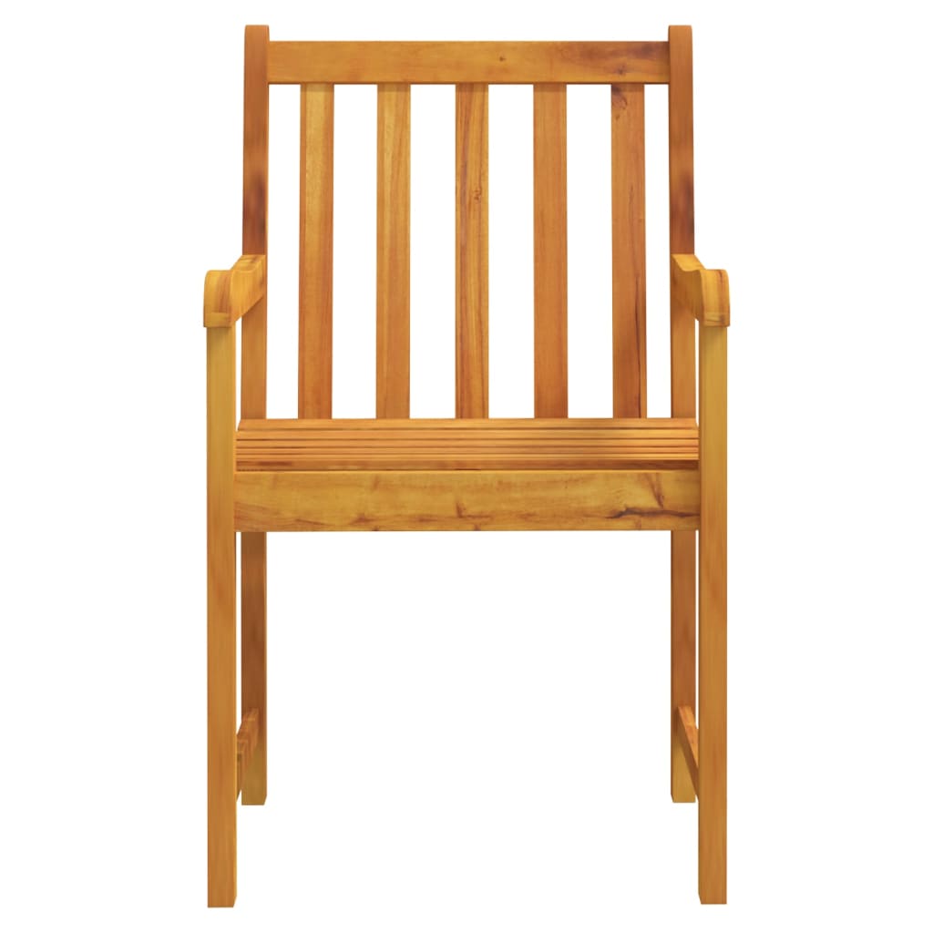 Patio Chairs 2 pcs Solid Acacia Wood