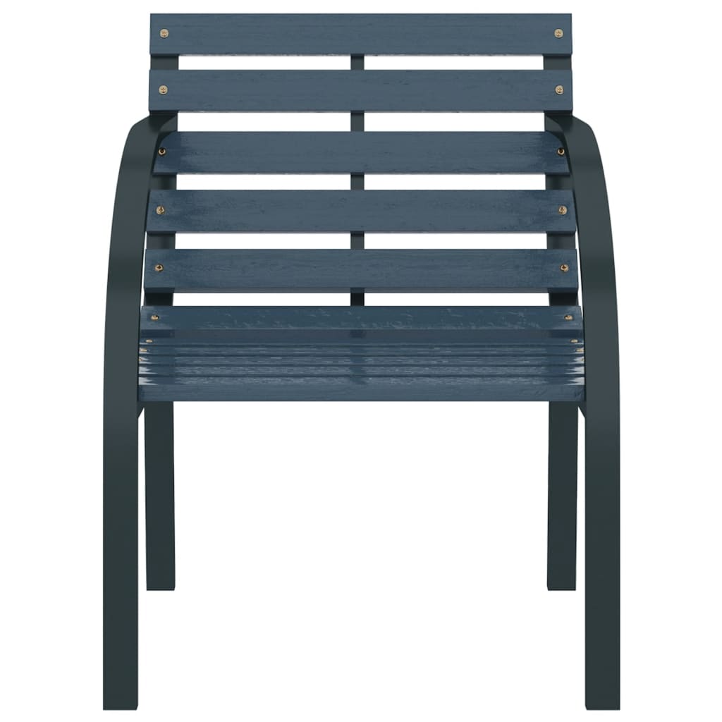 Patio Chairs 2 pcs Gray Wood