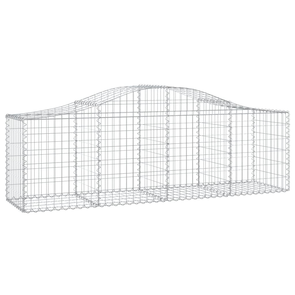 Arched Gabion Baskets 13 pcs 78.7"x19.7"x23.6"/31.5" Galvanized Iron