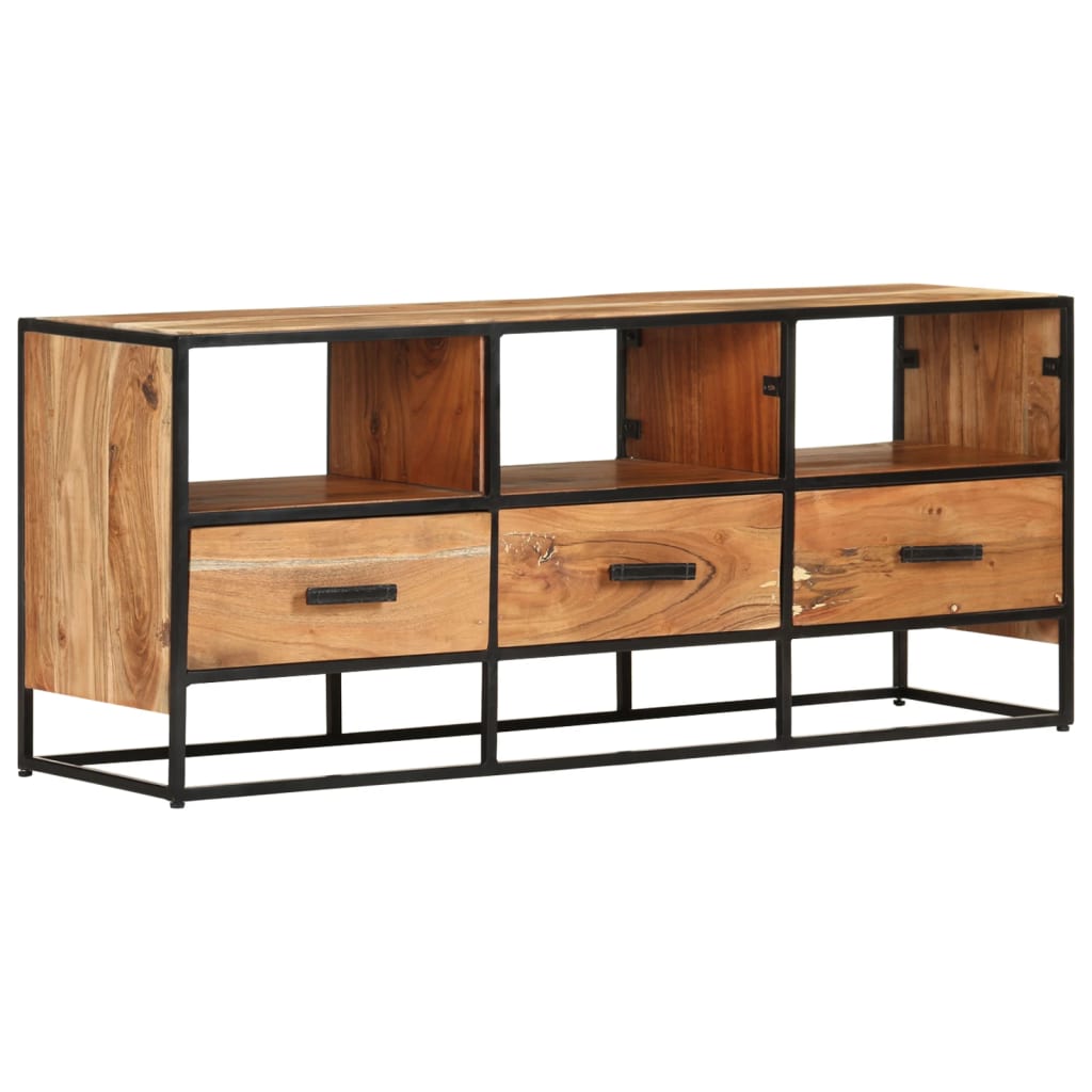 TV Stand 43.3"x11.8"x17.7" Solid Wood Acacia