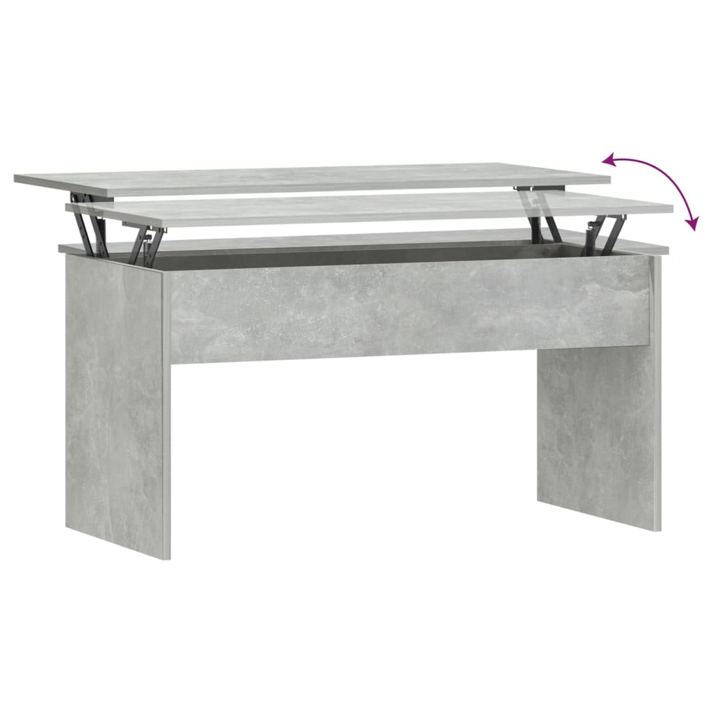 Coffee Table Concrete Gray 40.2"x19.9"x20.7" Engineered Wood