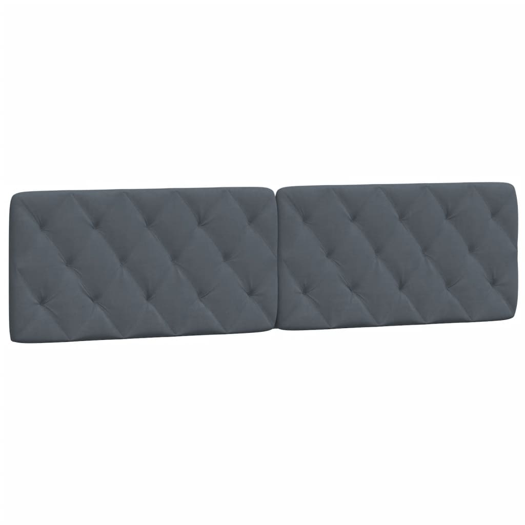 Headboard Cushion Dark Gray 76" Velvet