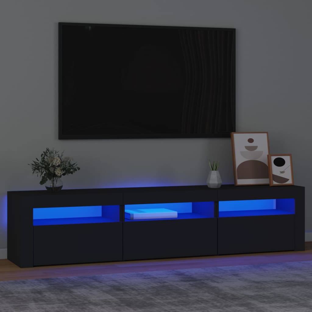 TV Stand with LED Lights Sonoma Oak 70.9"x13.8"x15.7"