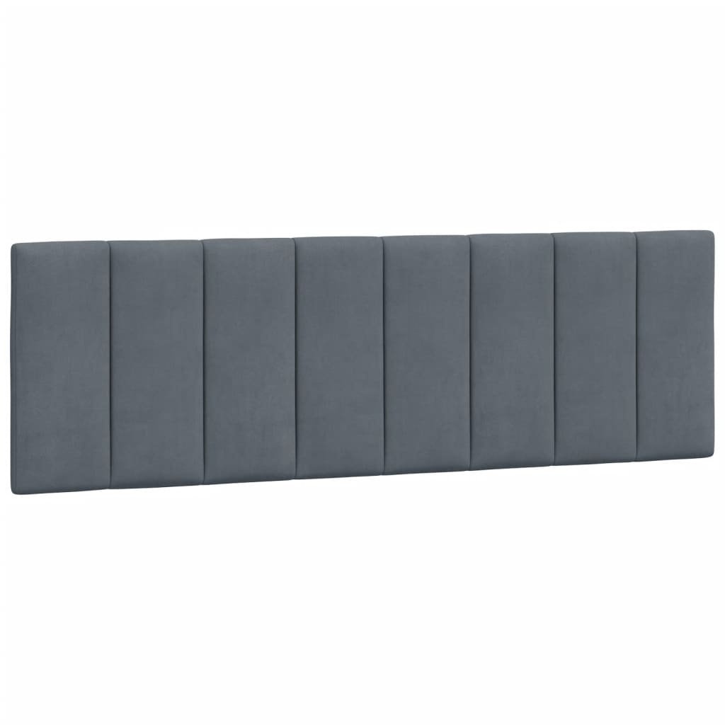 Bed Frame without Mattress Dark Gray 59.8"x79.9" Velvet