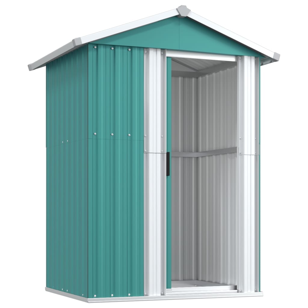 Garden Shed Green 49.6"x38.4"x69.7" Galvanized Steel