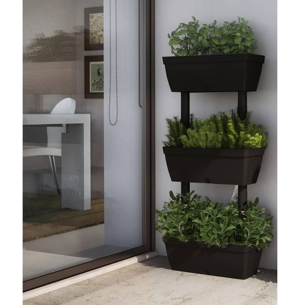 Garden Planter 6 pcs 39.4" Anthracite