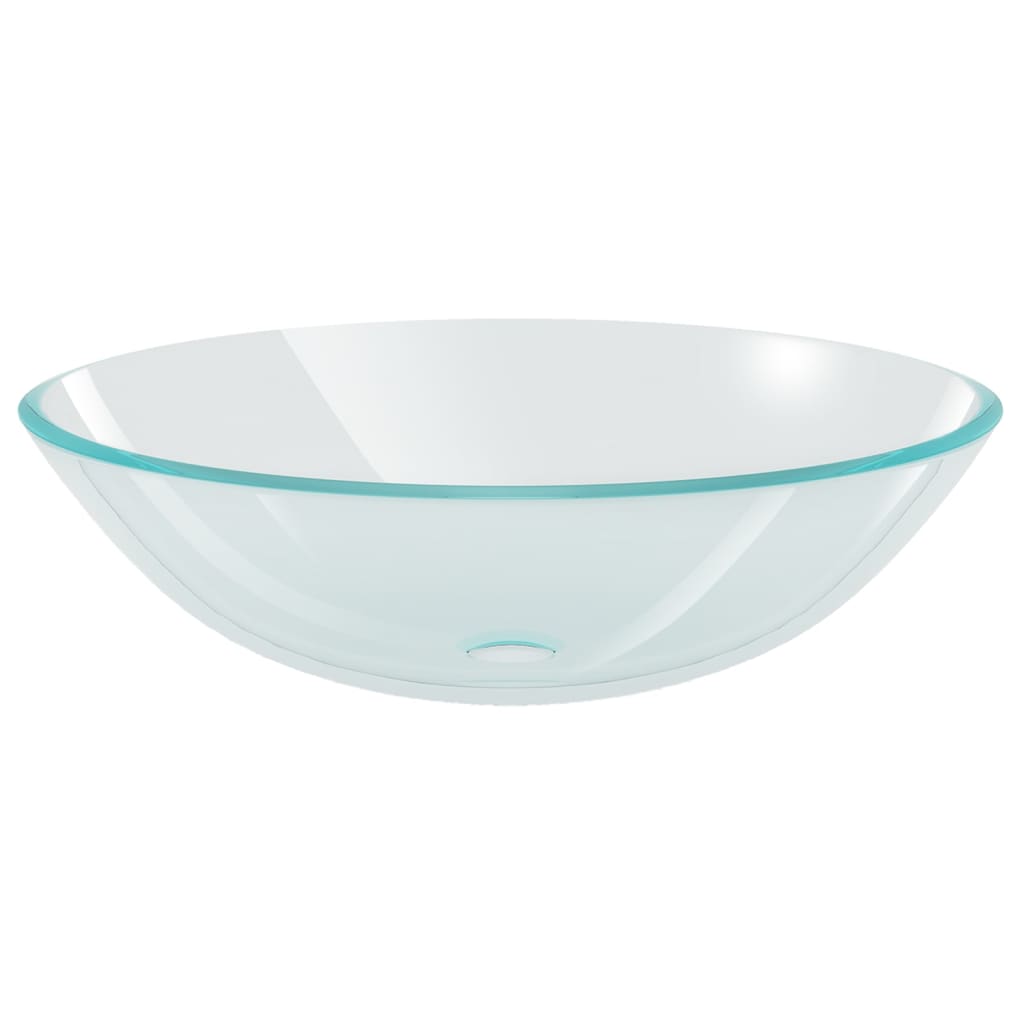 Basin Tempered Glass 16.5" Transparent