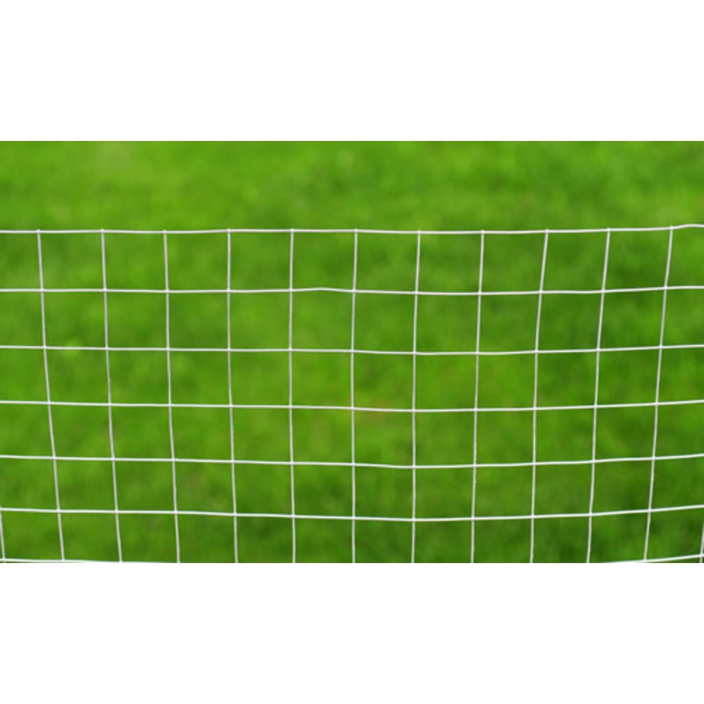 Chicken Wire Fence Galvanized Steel 32.8'x3.3' Silver