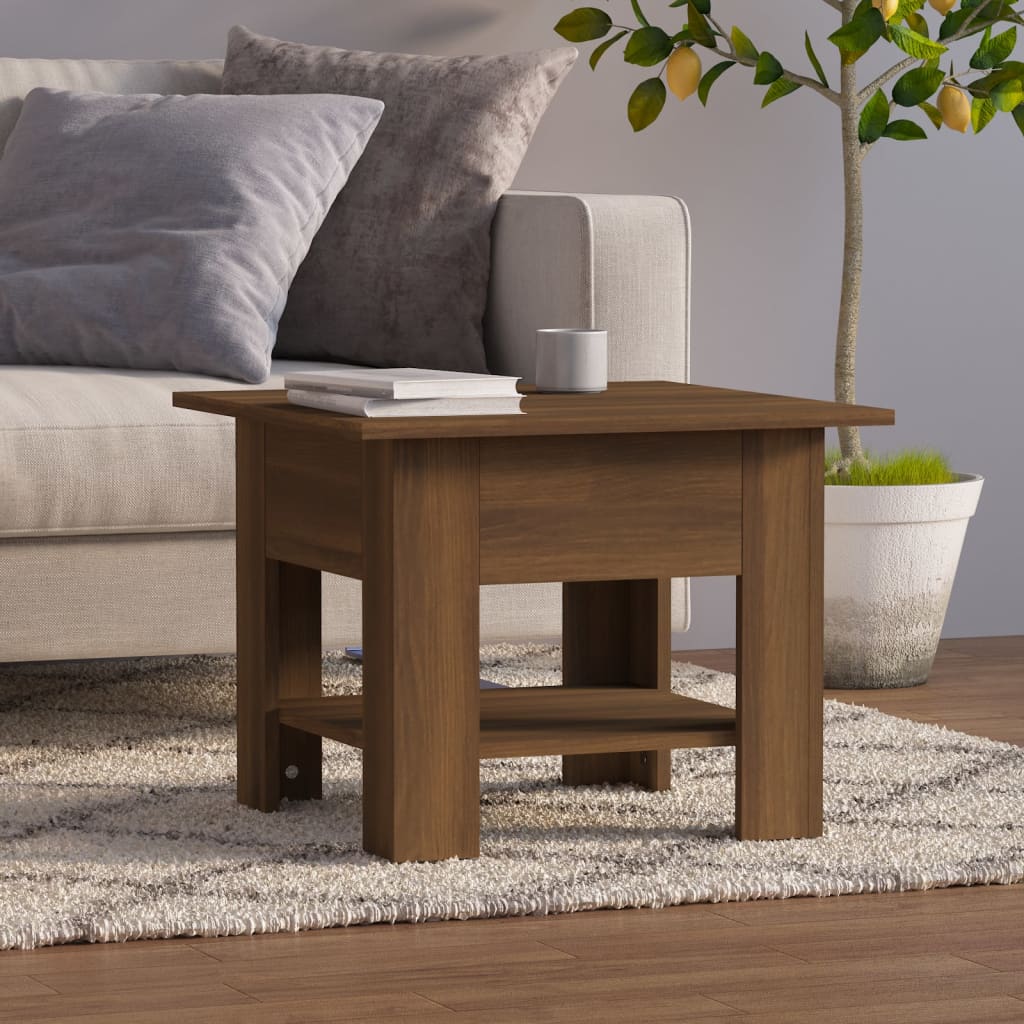 Coffee Table Gray Sonoma 21.7"x21.7"x16.5" Engineered Wood