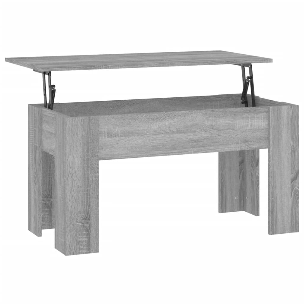 Coffee Table Gray Sonoma 39.8"x19.3"x20.5" Engineered Wood