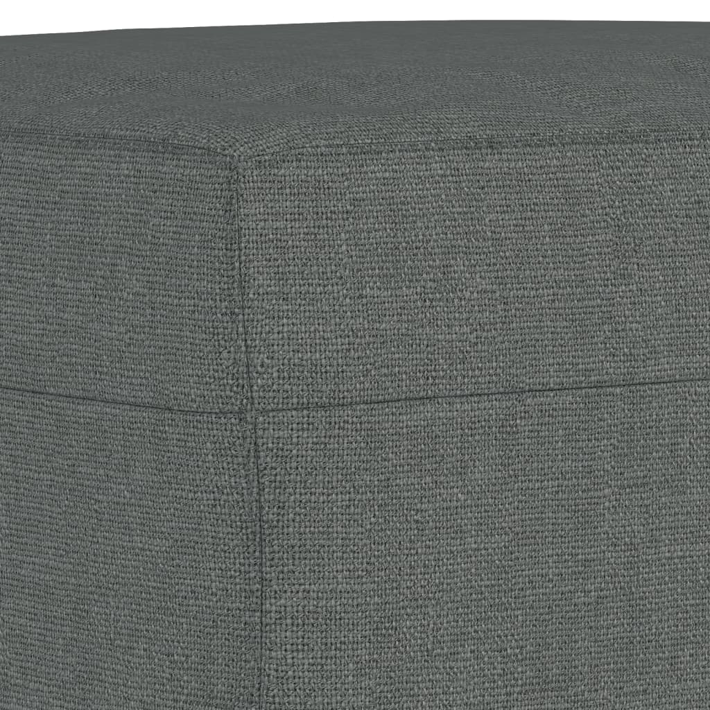 Footstool Dark Gray 23.6"x19.7"x16.1" Fabric