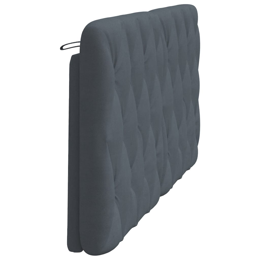 Headboard Cushion Dark Gray 60.2" Velvet