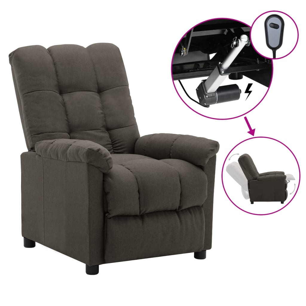 Recliner Light Gray Fabric