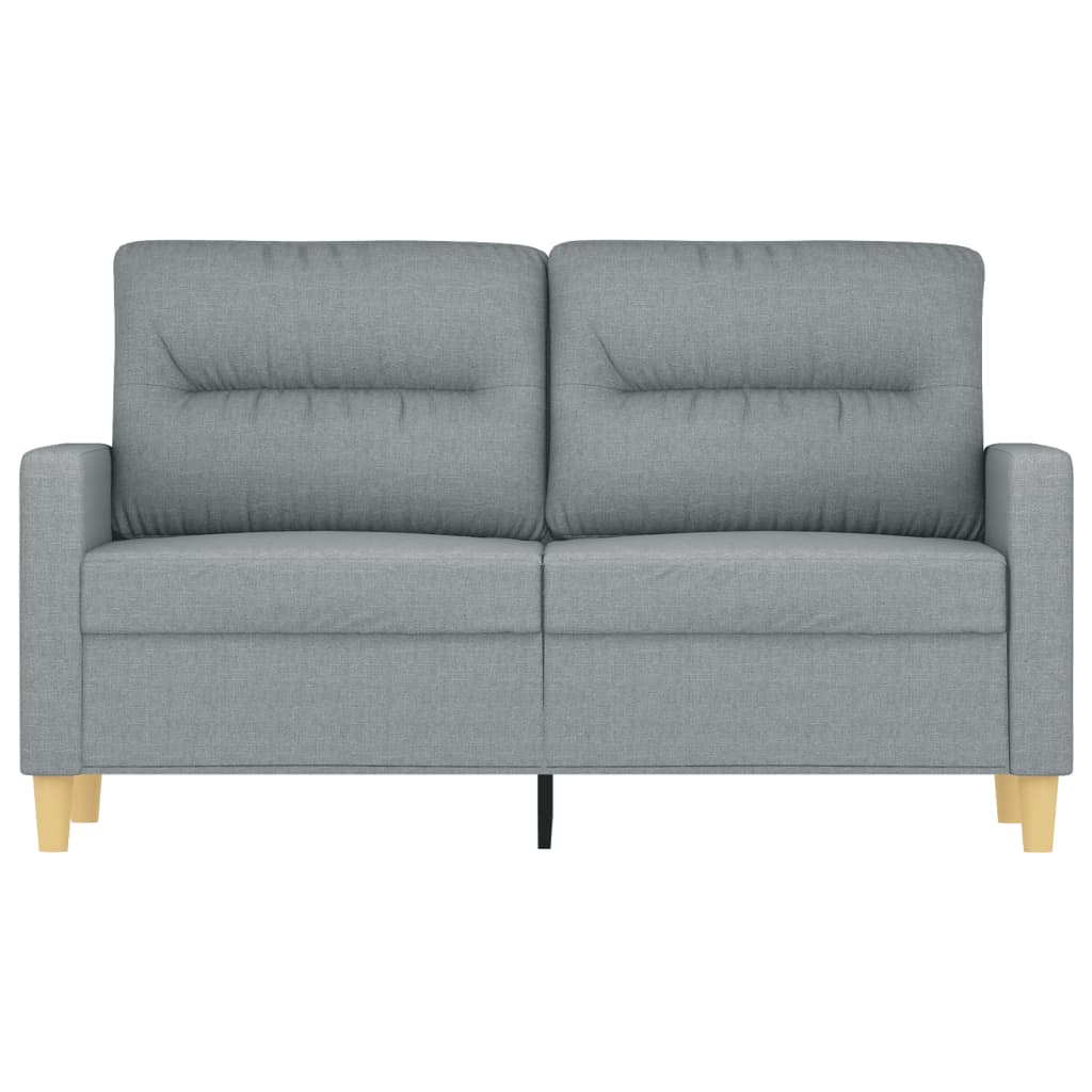 2-Seater Sofa Light Gray 47.2" Fabric