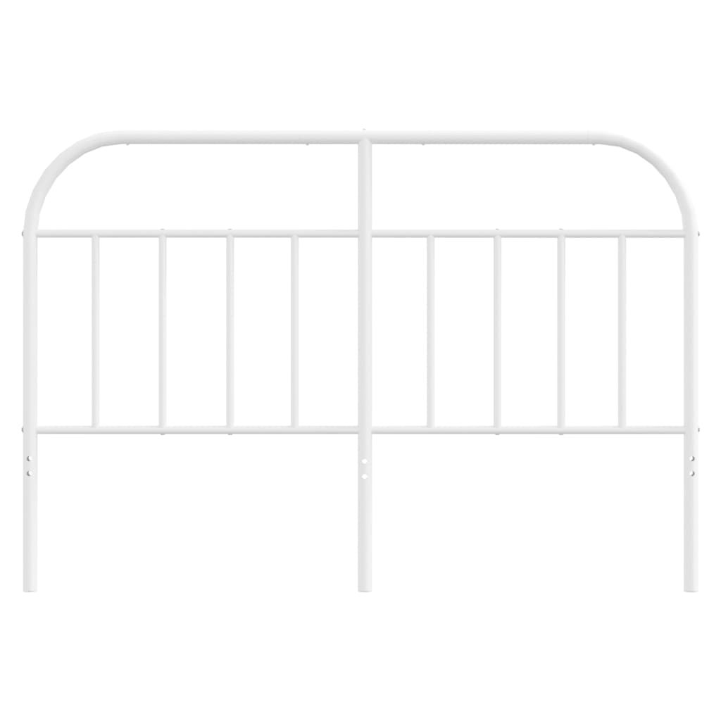 Metal Headboard White 53.1"