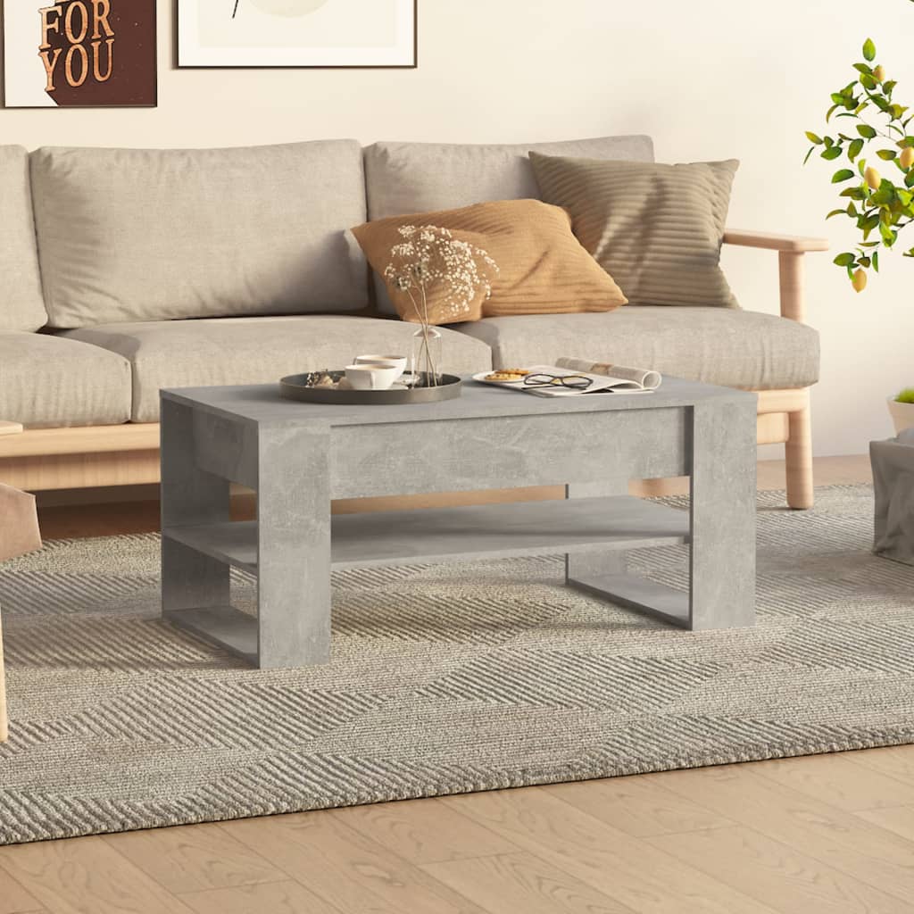 Coffee Table Brown Oak 40.2"x21.7"x17.7" Engineered Wood