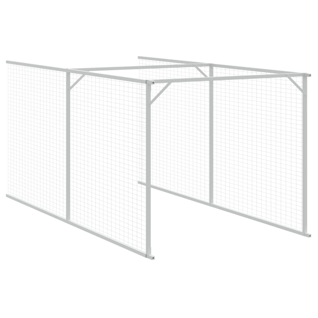 Dog House with Roof Anthracite 46.1"x320.1"x48.4" Galvanized Steel