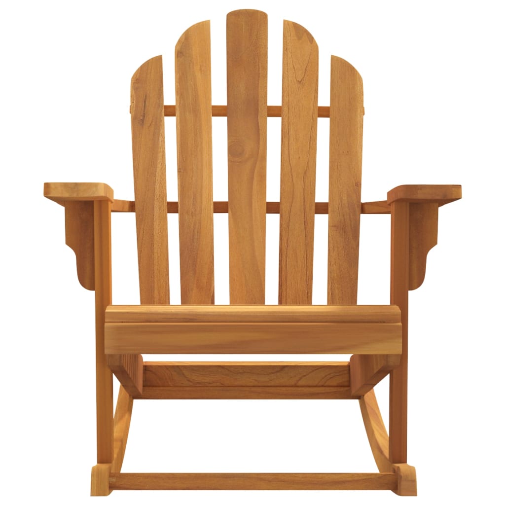 Patio Adirondack Rocking Chairs 2 pcs 31.1"x39.4"x40.6" Solid Wood Teak