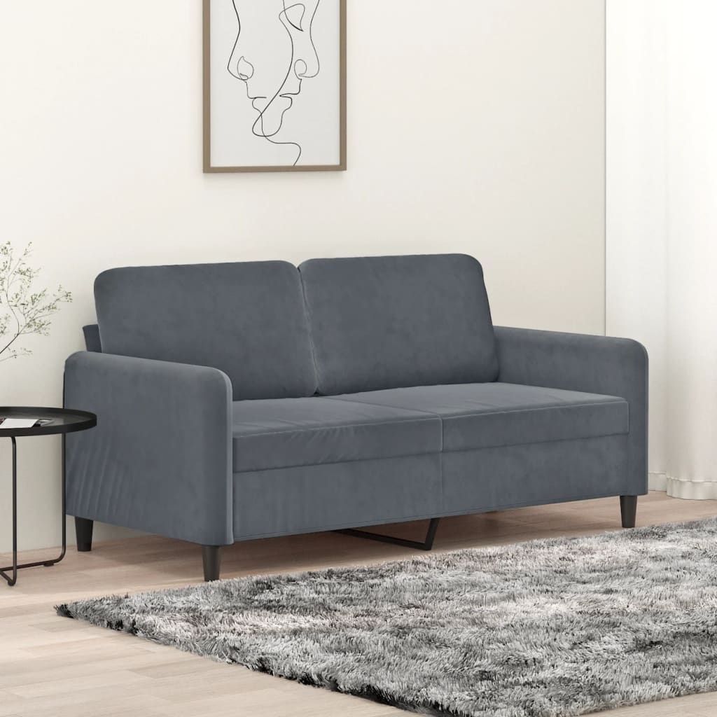 3-Seater Sofa Light Gray 70.9" Velvet