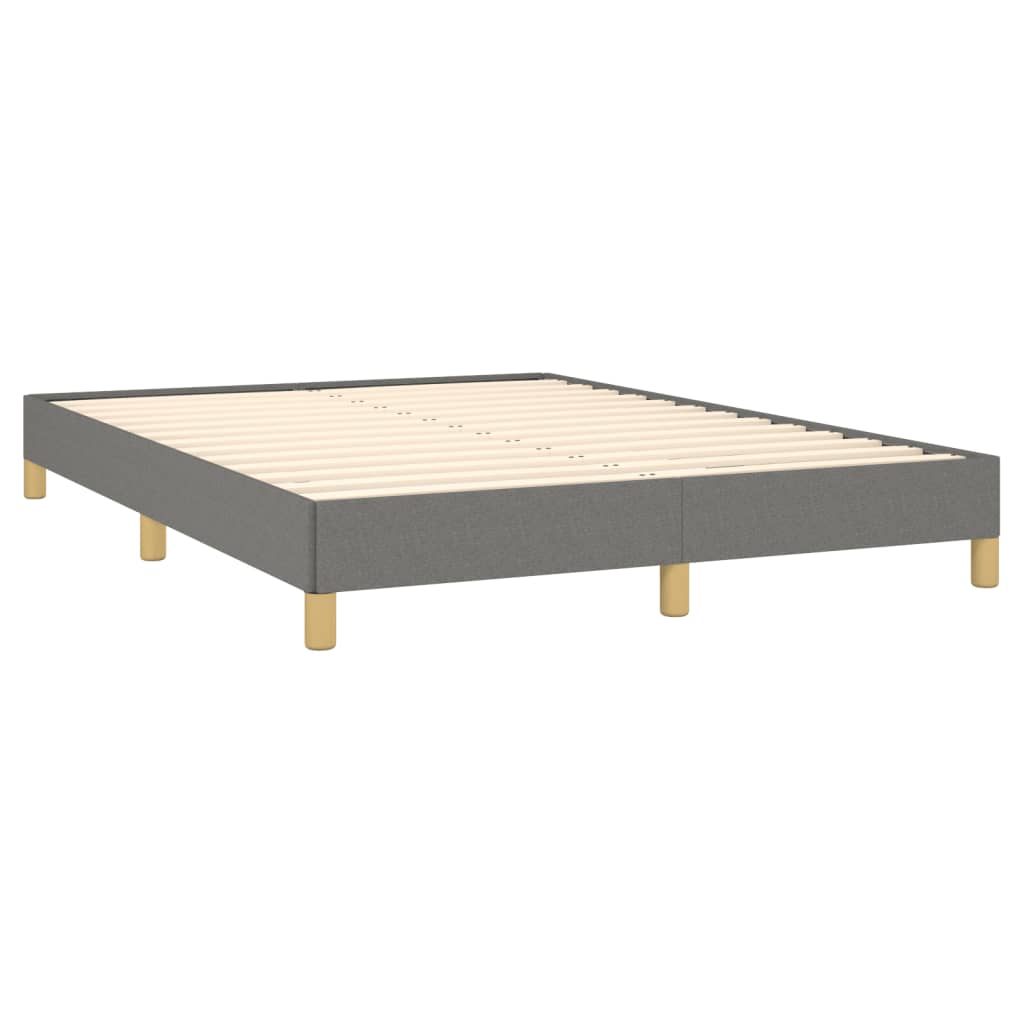 Bed Frame Dark Gray 53.9"x74.8" Full Fabric