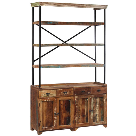 Sideboard with Shelves Solid Reclaimed Wood 47.2"x13.8"x78.7"