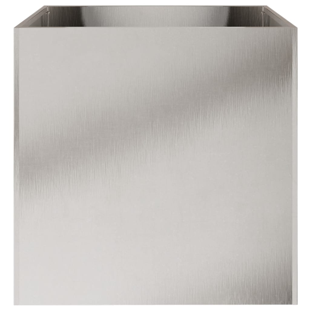 Planters 2 pcs Silver 19.3"x18.5"x18.1" Stainless Steel