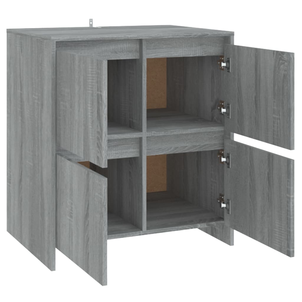 Sideboards 2 pcs Gray Sonoma 27.6"x16.1"x29.5" Engineered Wood