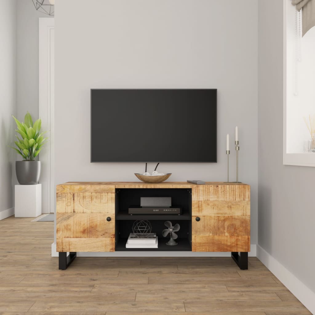 TV Stand 41.3"x13"x18.1" Solid Wood Mango