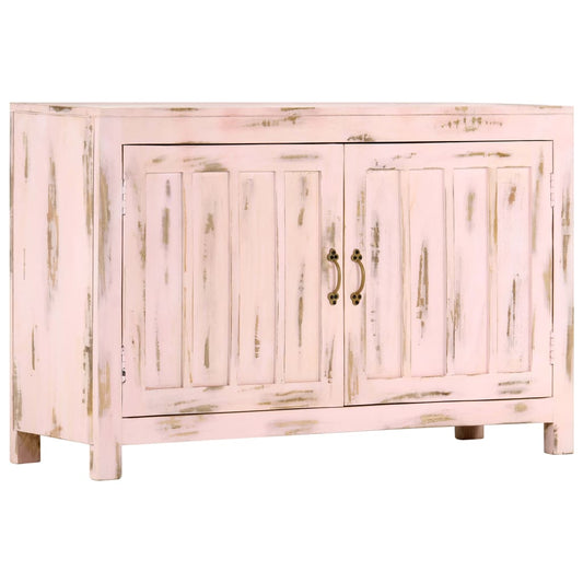 Sideboard Light Pink 43.3"x13.8"x27.6" Solid Mango Wood