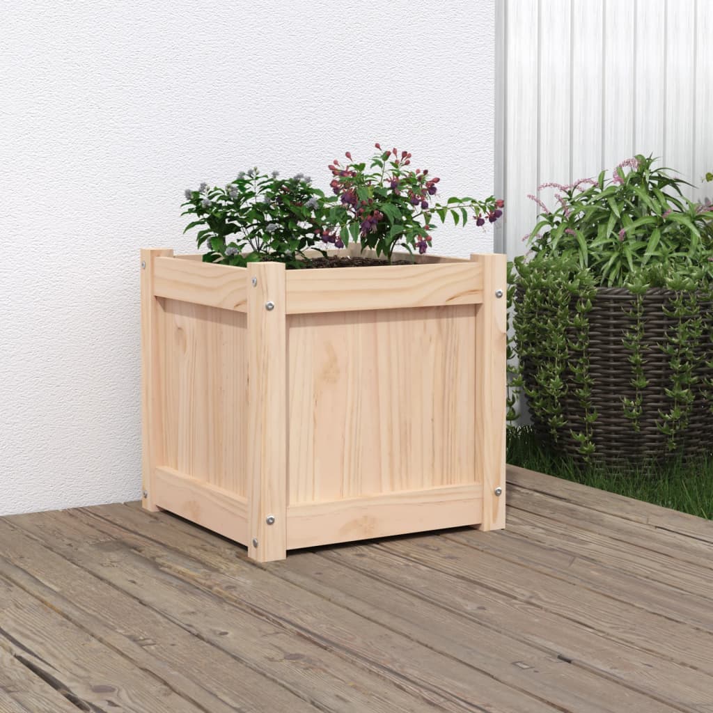 Garden Planters 2 pcs Impregnated Wood Pine