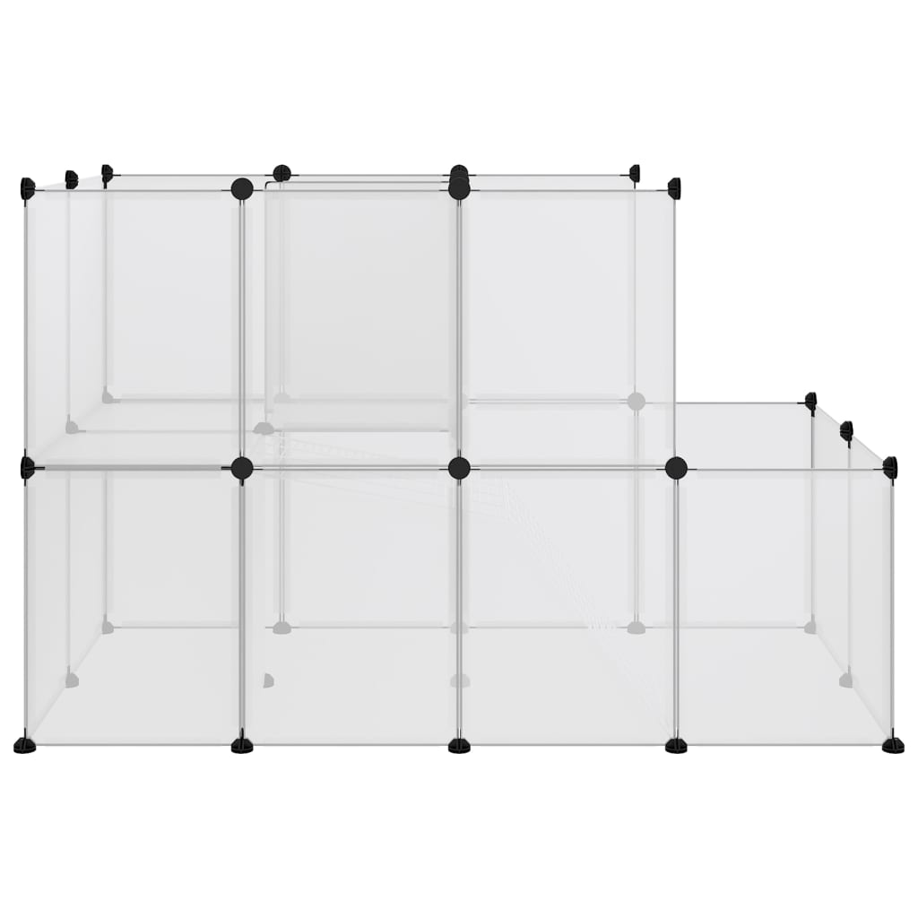 Small Animal Cage Transparent 55.9"x29.1"x36.6" PP and Steel