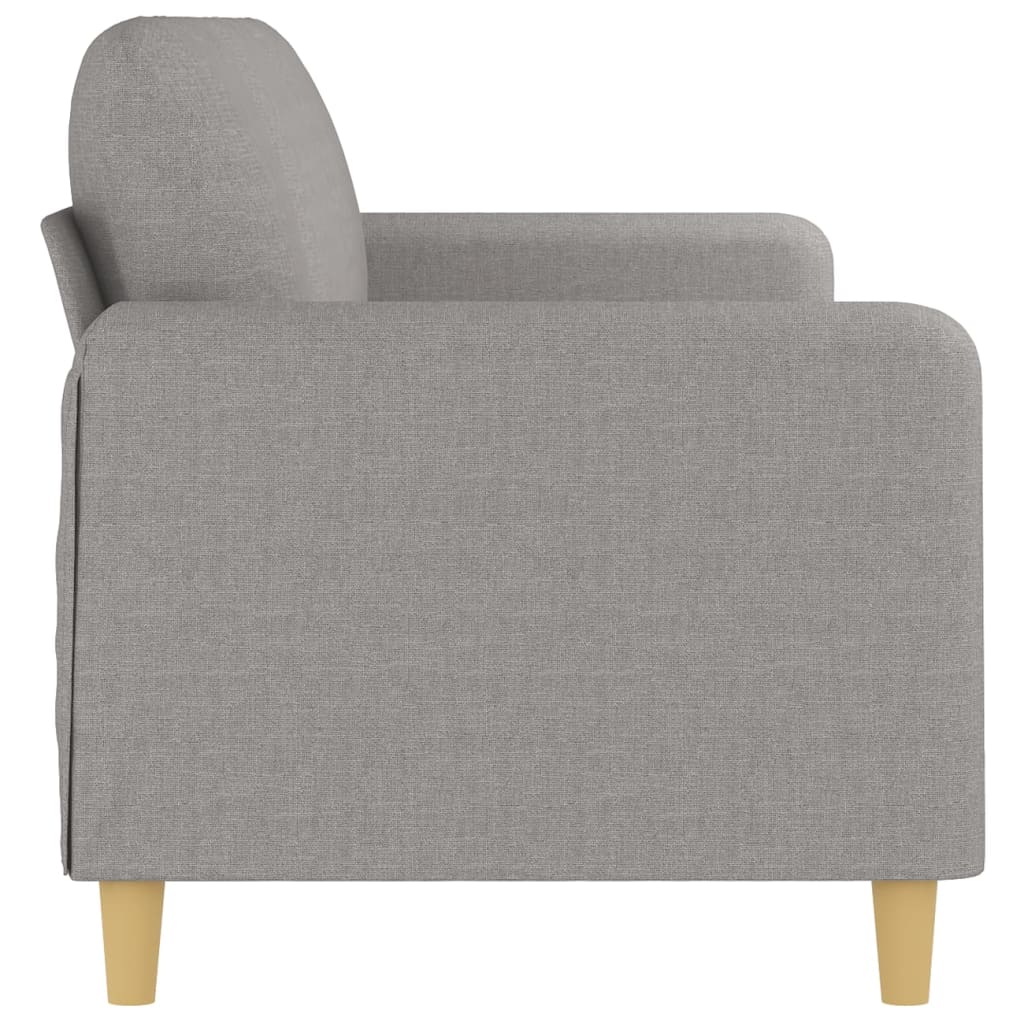 3-Seater Sofa Light Gray 82.7" Fabric