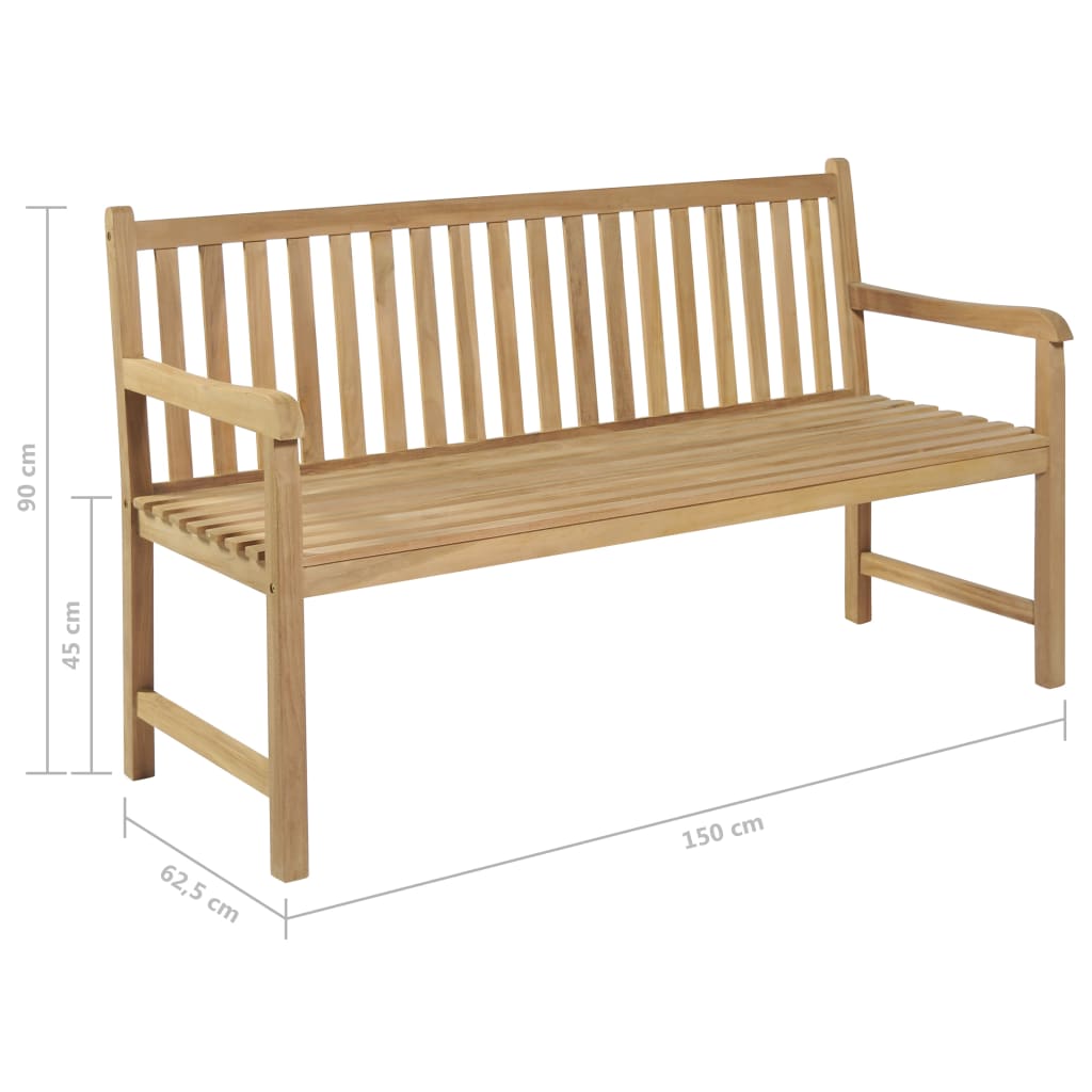 Patio Bench 59.1" Teak