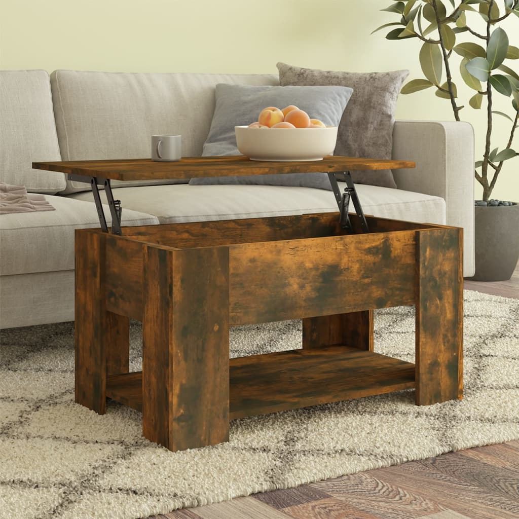 Coffee Table Smoked Oak 31.1"x19.3"x16.1" Engineered Wood